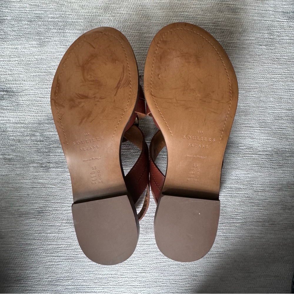 Sezane Olympe Low Sandals in Natural Heritage - Picture 6 of 7